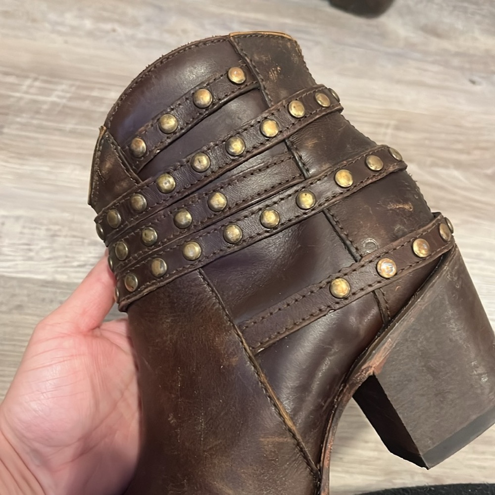 Corral Studded Ankle Cowgirl Boots - Picture 3 of 12